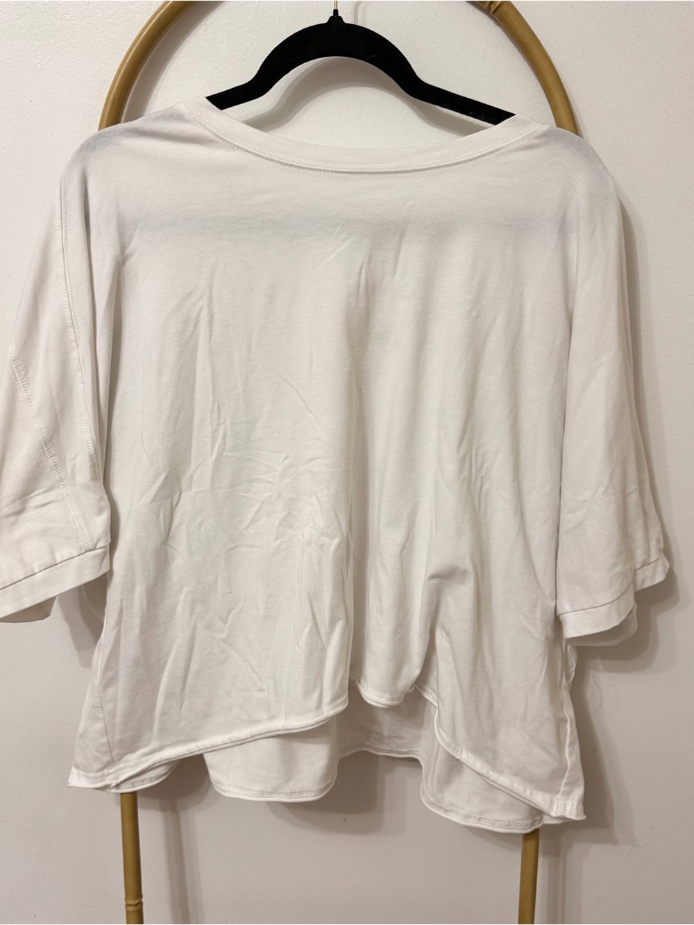 Amazon Women's Relaxed Short-Sleeve Top - White